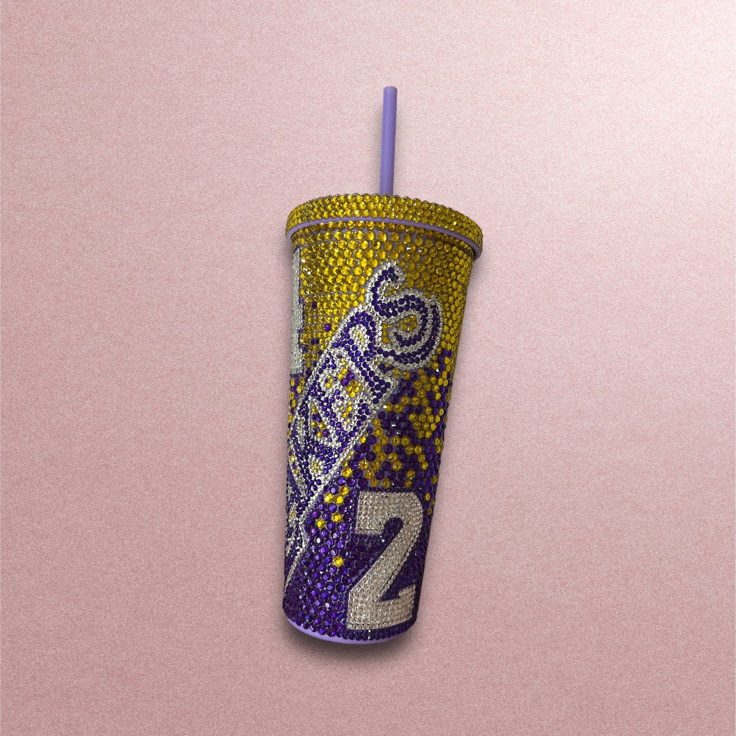 LA Lakers Tumbler with Bow Topper