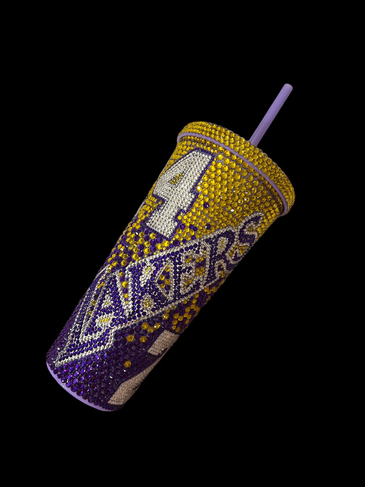 LA Lakers Tumbler with Bow Topper