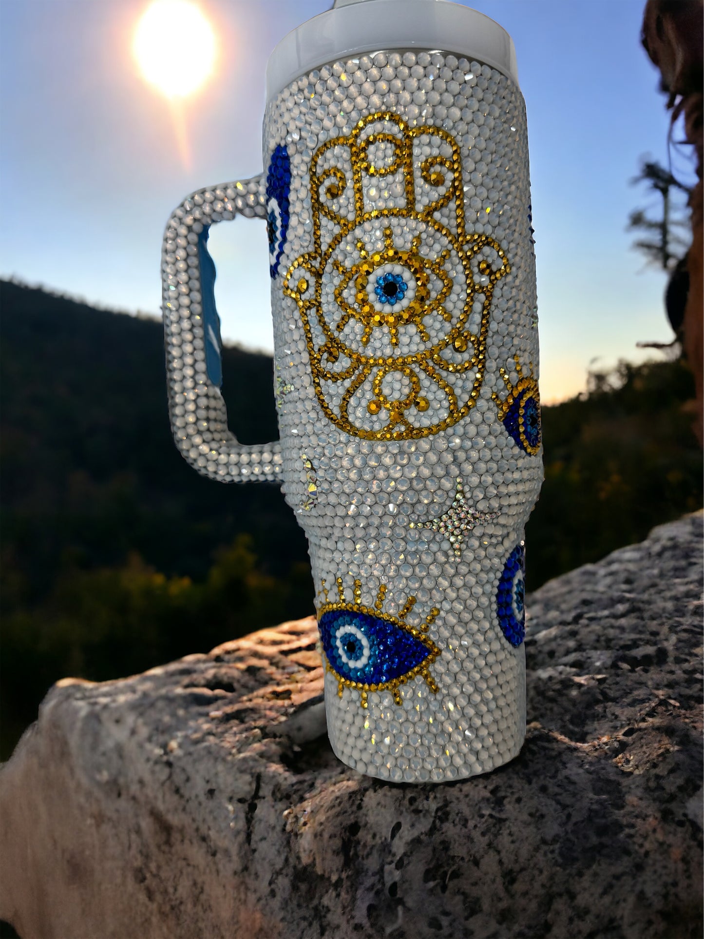 Evil Eye 🧿🪬40oz tumbler