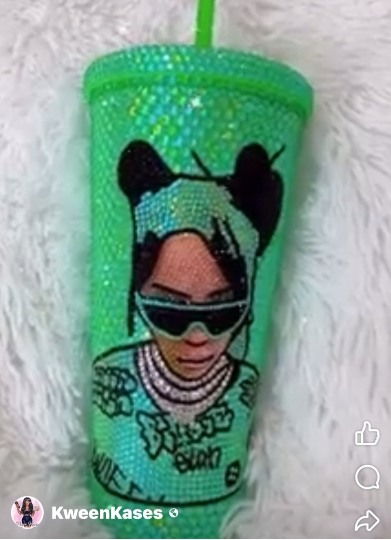 Custom Billie Eilish Tumbler ￼