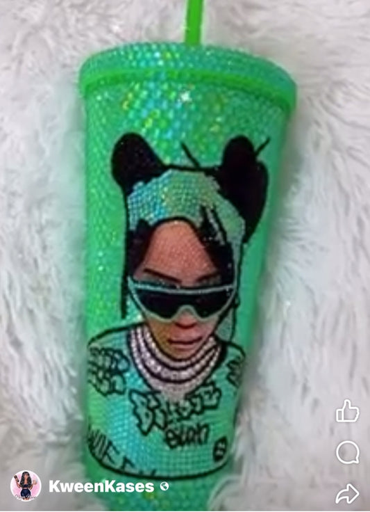 Custom Billie Eilish Tumbler ￼