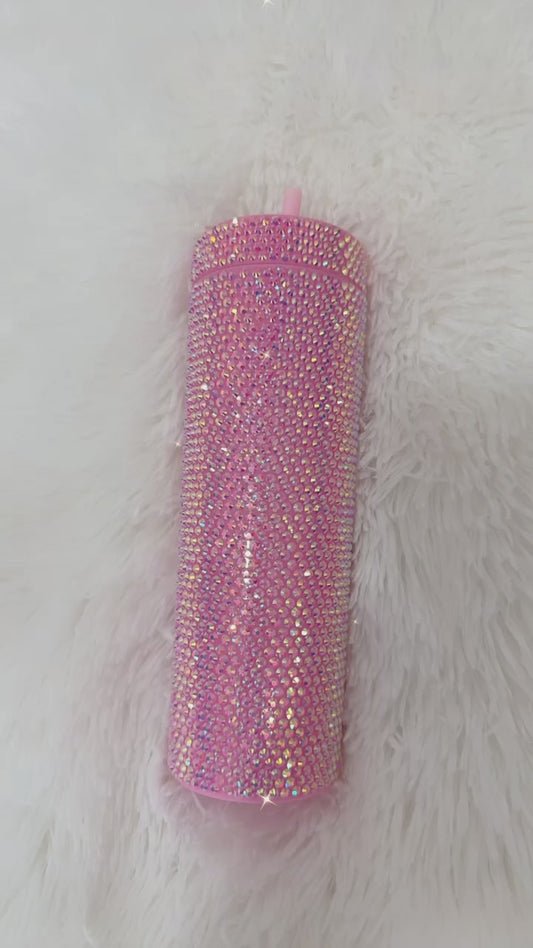 Pink bling tumbler ready to ship